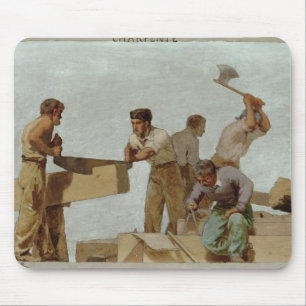 Mousepad Estrutura de madeira