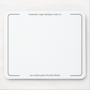Mousepad Estúdio do Designer de Interior Minimalista Elegan