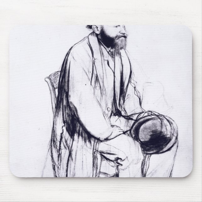 Mousepad Estudo de Edgar Degas | para um retrato de Manet (Frente)