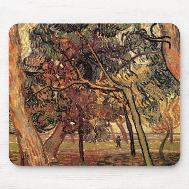 Mousepad Estudo de Pinheiros por Vincent van Gogh (Frente)