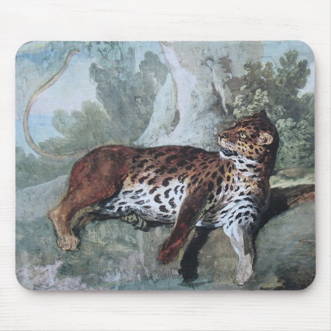 Mousepad Estudo de um Leopardo (por Jean-Baptiste Oudry) (Frente)