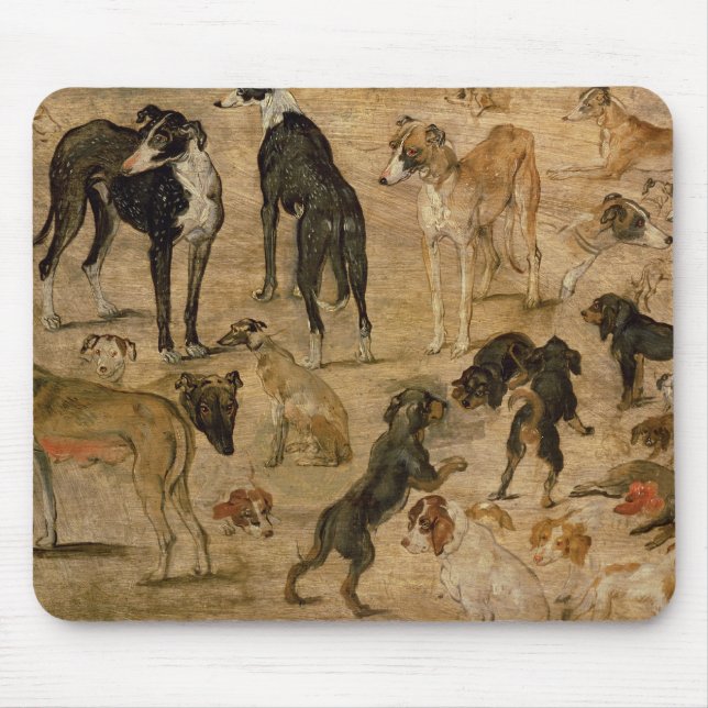 Mousepad Estudo dos cães, 1616 (Frente)