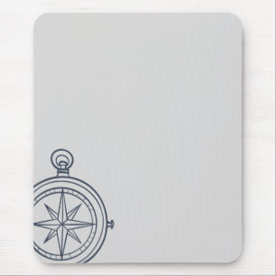 Mousepad Estudo Noturno bússola dark academia