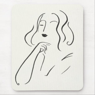 Mousepad Estudo Simples - Esquema de uma Mulher