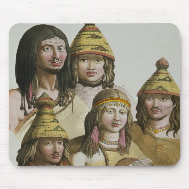 Mousepad Estudos dos americanos nativos (litho da cor) (Frente)