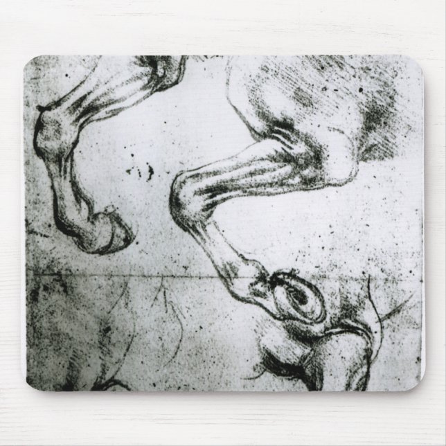 Mousepad Estudos dos pés dos cavalos (Frente)