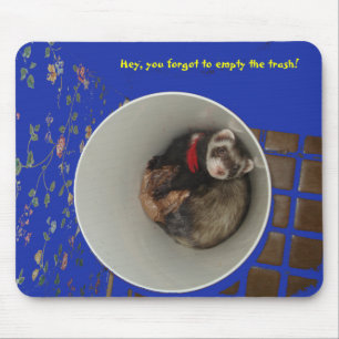 Mousepad Esvazie o azul do tapete do rato do lixo