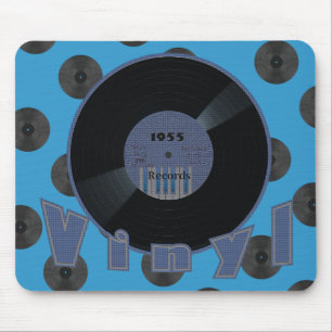 Mousepad Etiqueta 2 do registro 1955 do VINIL 33 RPM