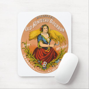 Mousepad Etiqueta de anúncio uísque, cerca de 1860.