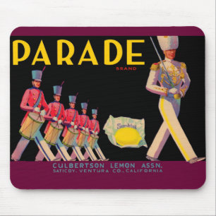Mousepad Etiqueta de caixa de limão de parada de 1930