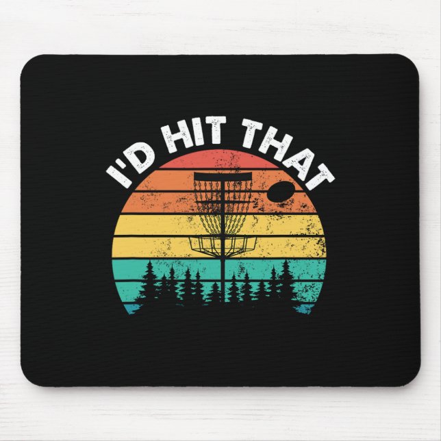 Mousepad Eu Acertaria Aquela Piada Disco de Golfe Frisbee D (Frente)