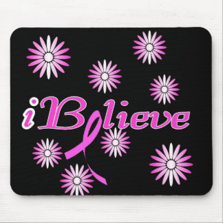 Mousepad EU ACREDITO em uma cura para o cancro da mama