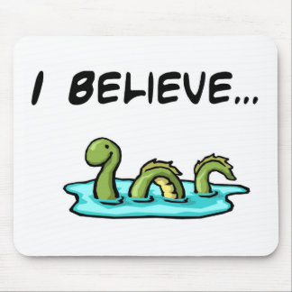 Mousepad Eu acredito no monstro de Loch Ness