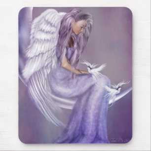 Mousepad Eu acredito nos anjos