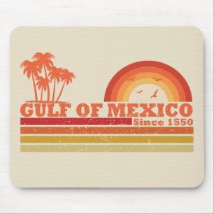 Mousepad Eu adoro a vintagem do Golfo do México est 1550
