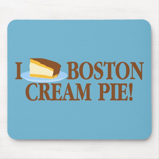 Mousepad Eu Adoro Boston Cream Pie (Frente)