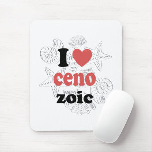 Mousepad Eu adoro cenozoico, citação engraçada para cientis