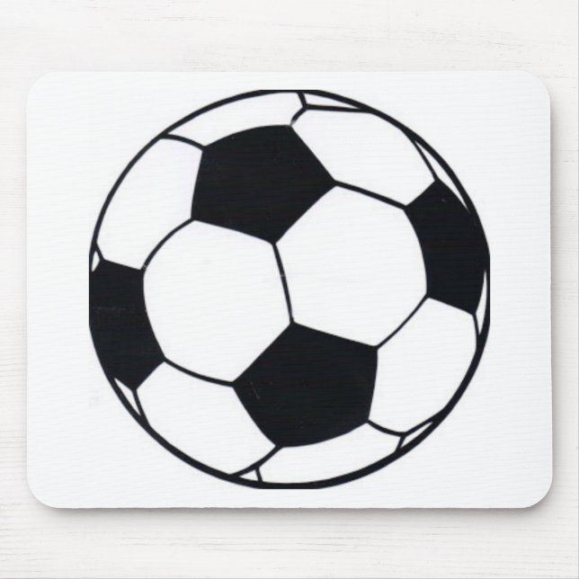 Mousepad Eu adoro futebol (futebol) coração do jogo: Eu ado (Frente)