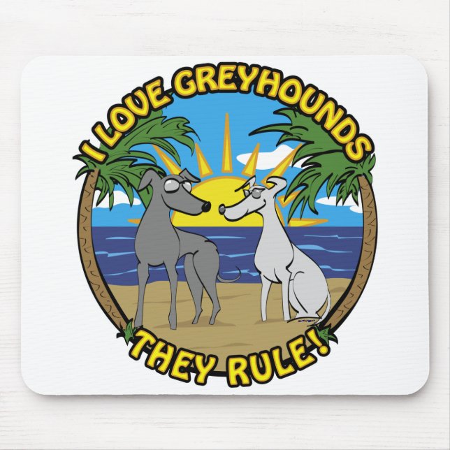 MOUSEPAD EU ADORO GREYHOUNDS QUE ELES REGEM (Frente)