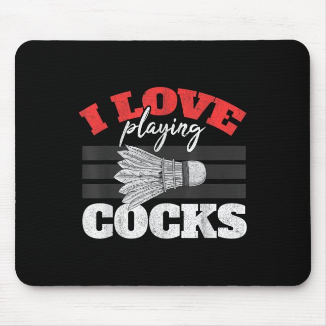 Mousepad Eu Adoro Jogar Um Pássaro De Vaivém (Frente)
