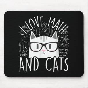 Mousepad Eu Adoro Matemática E Gatos Gatinhos Bonitos