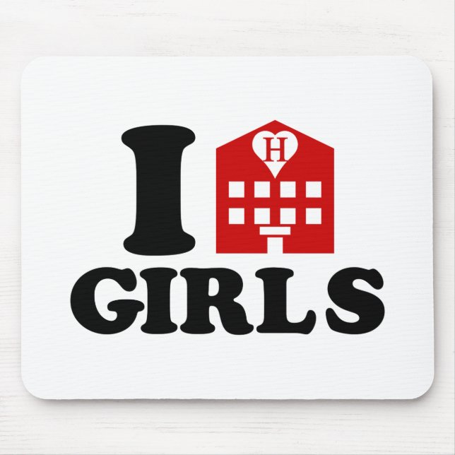 Mousepad Eu Adoro Meninas De Hotel (Frente)