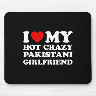Mousepad Eu adoro o meu Namorados Namorada paquistanês malu