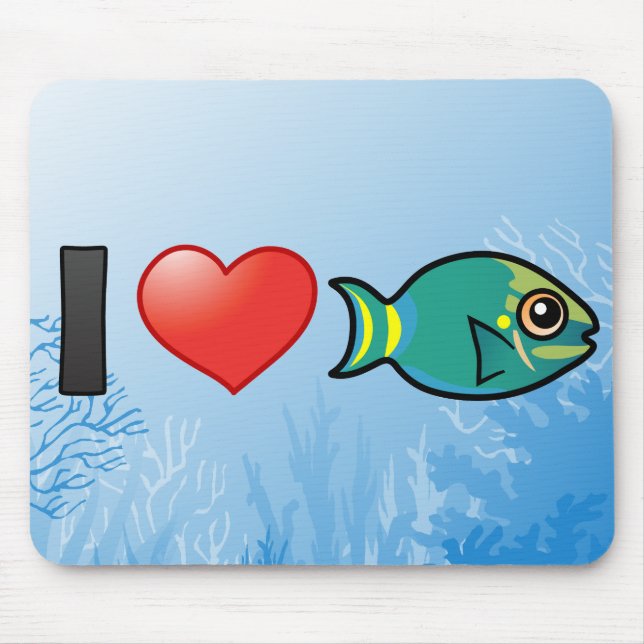 Mousepad Eu Adoro Parrotfish (Frente)
