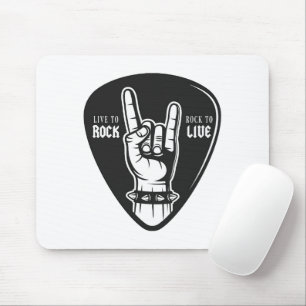 Mousepad Eu adoro rock