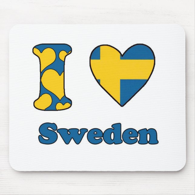 Mousepad Eu adoro Suecia (Frente)
