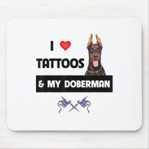 Mousepad Eu Adoro Tatuagens E Minha Tatuagem De Cachorro Do
