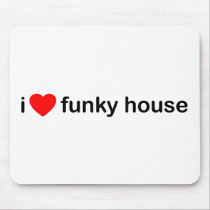 Mousepad Eu amo a casa Funky
