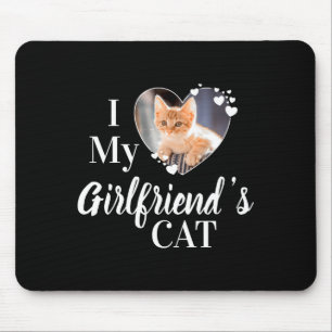 Mousepad Eu Amo a Gata da Minha Namorada Camiseta Personali