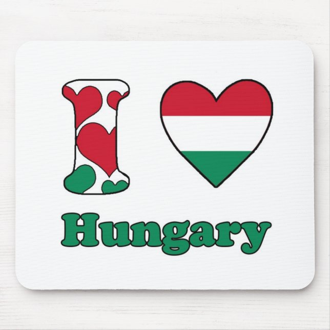 Mousepad Eu amo a Hungria (Frente)