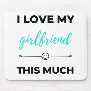 Mousepad Eu Amo A Minha Namorada Tão Preta
