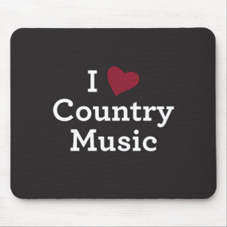 Mousepad Eu amo a música country