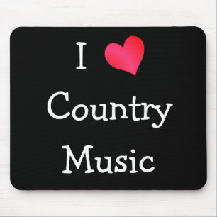 Mousepad Eu amo a música country