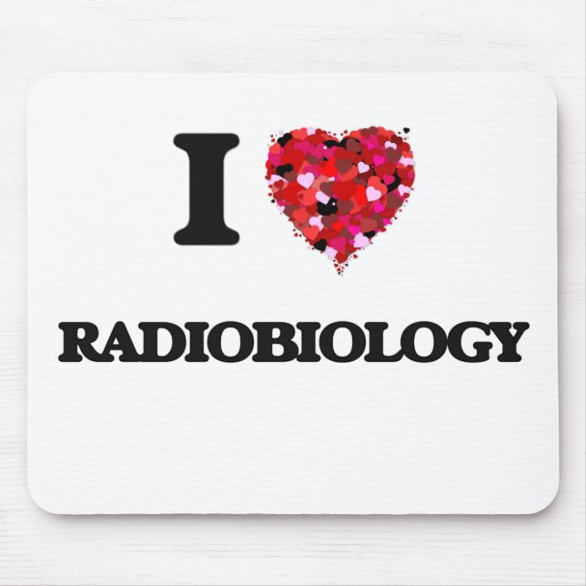 Mousepad Eu amo a radiobiologia (Frente)