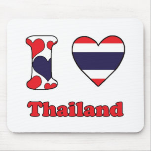 Mousepad Eu amo a Tailândia