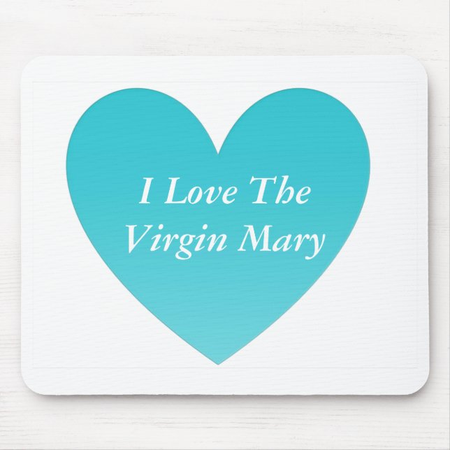 Mousepad Eu Amo A Virgem Maria (Frente)