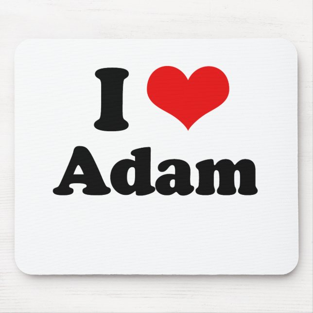 Mousepad Eu amo Adam (Frente)