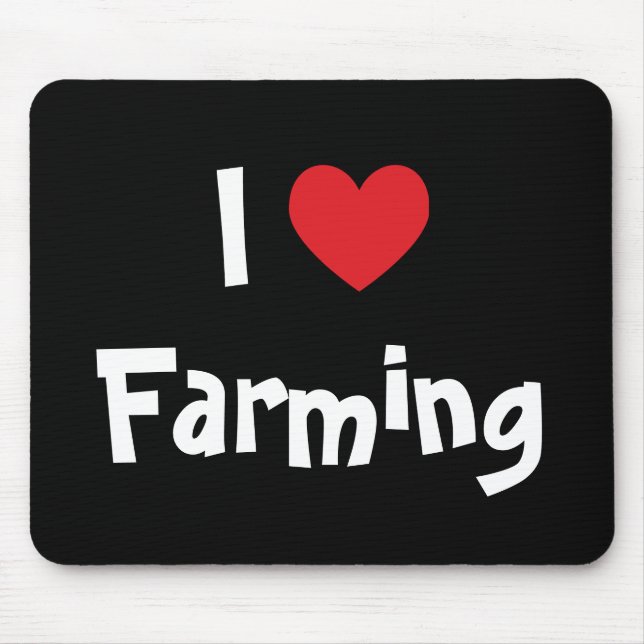 Mousepad Eu Amo Agricultura (Frente)