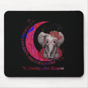 Mousepad Eu Amo Alguém Com Anemia Célula Falsiforme À Lua