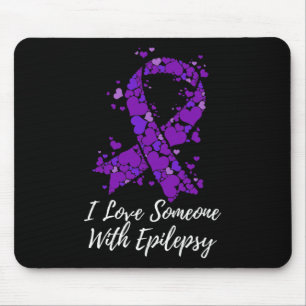 Mousepad Eu Amo Alguém Com Conscientização Sobre Epilepsia