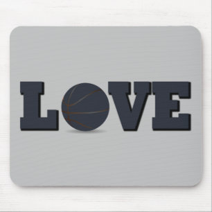 Mousepad eu amo amantes do basquete