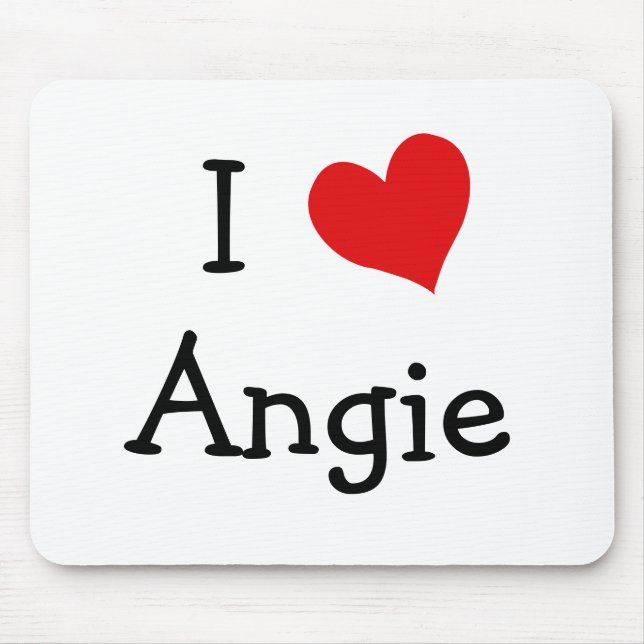 Mousepad Eu Amo Angie (Frente)
