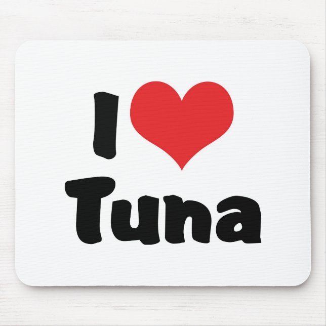 Mousepad Eu Amo Atum Coração (Frente)