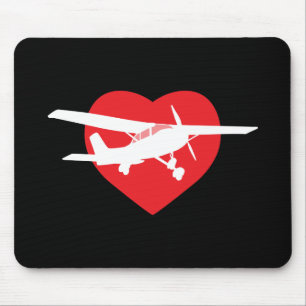 Mousepad Eu amo aviões