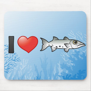 Mousepad Eu Amo Barracuda