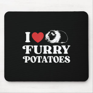 Mousepad Eu Amo Batatas Furadas Engraçadas Guiné Porco Dese